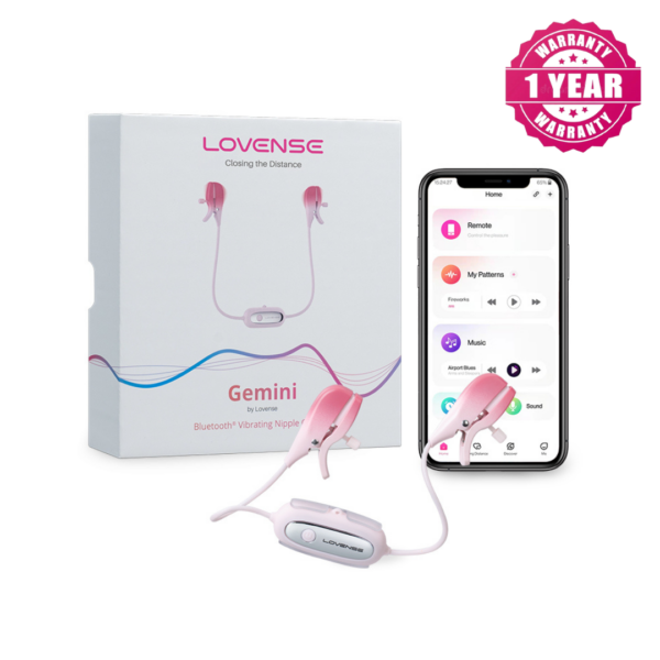 Lovense Gemini Vibrating Nipple Clamps [Authorized Reseller]